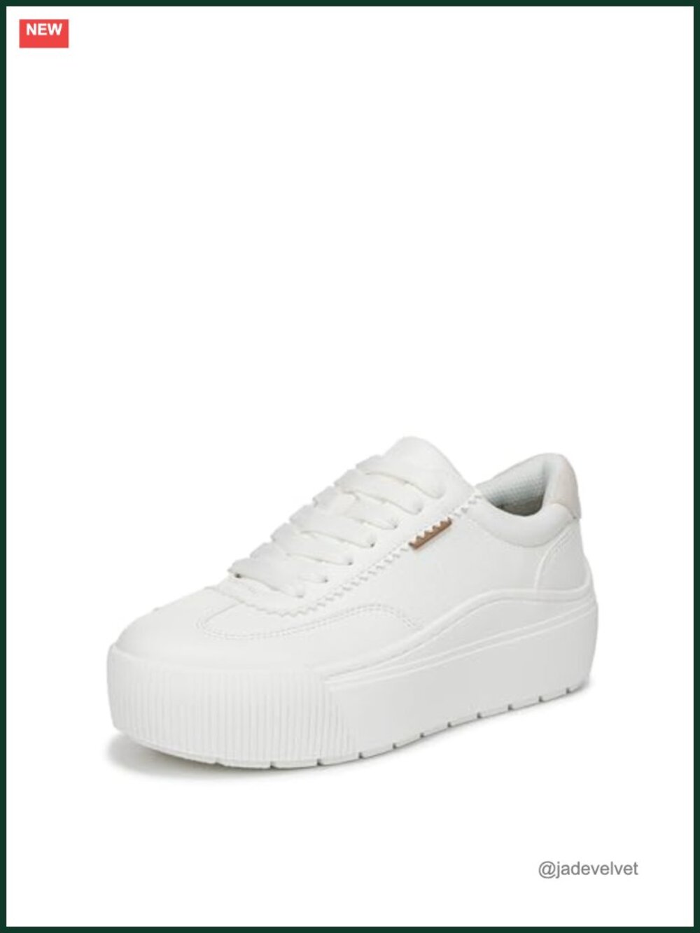 Women's Faux Leather Platform Sneakers Lace Up Low Top Comfort